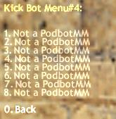 Choose the Bot You want to kick